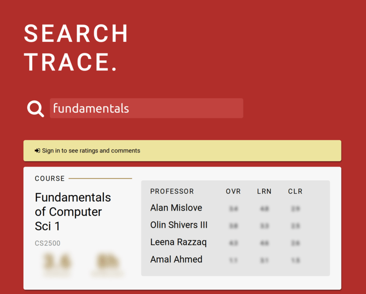 SearchTRACE